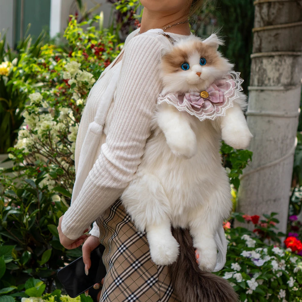 Plushy Cat Backpack