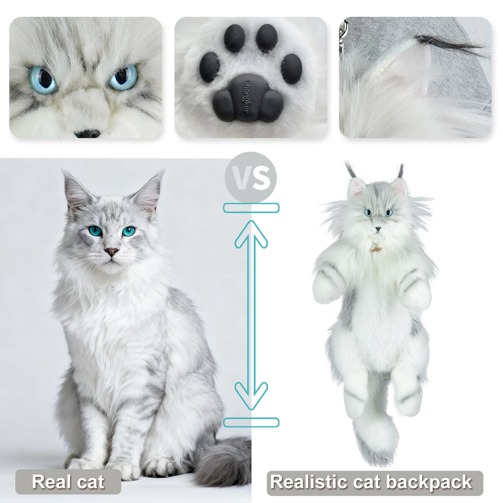 Silver Maine Coon Backpack