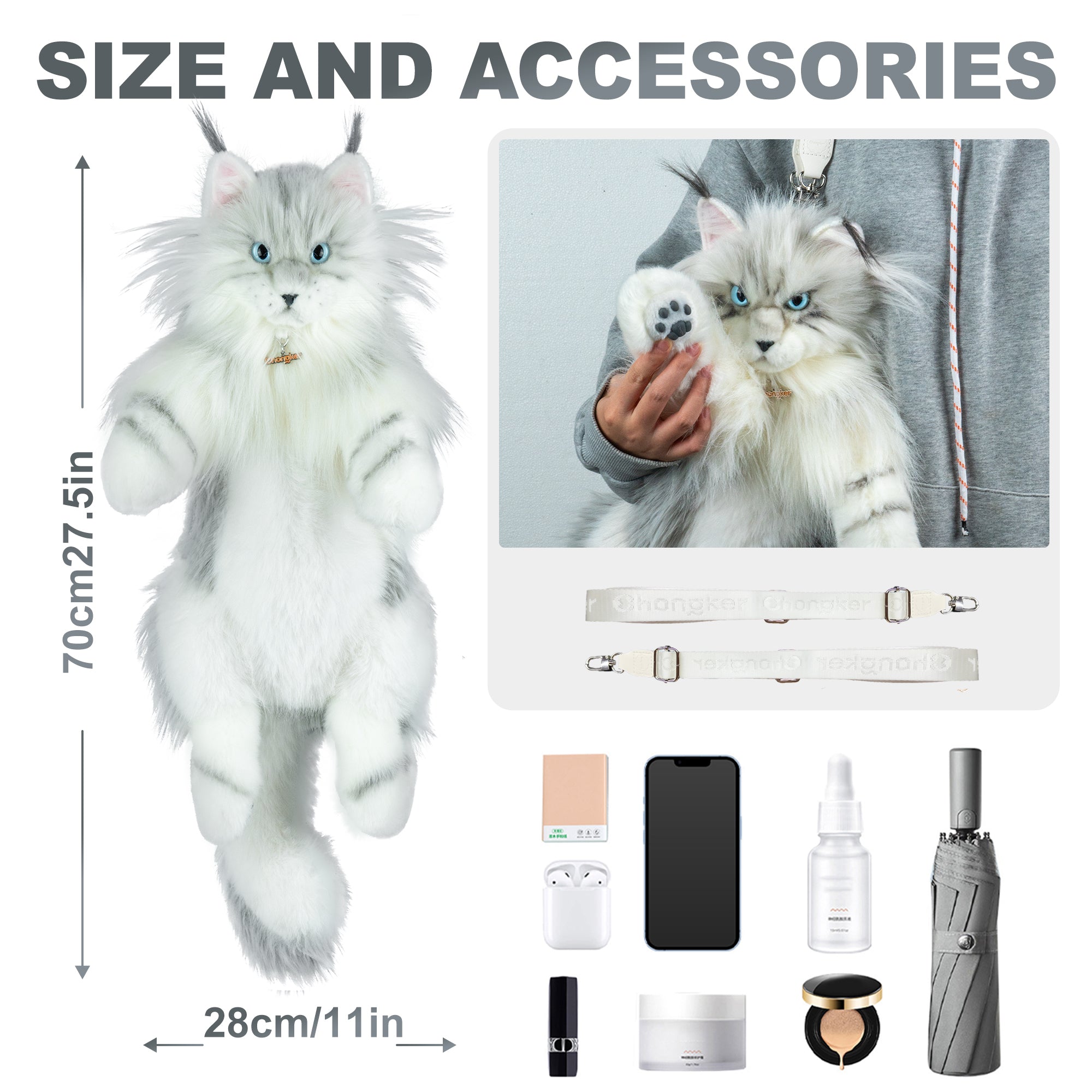 Silver Maine Coon Backpack